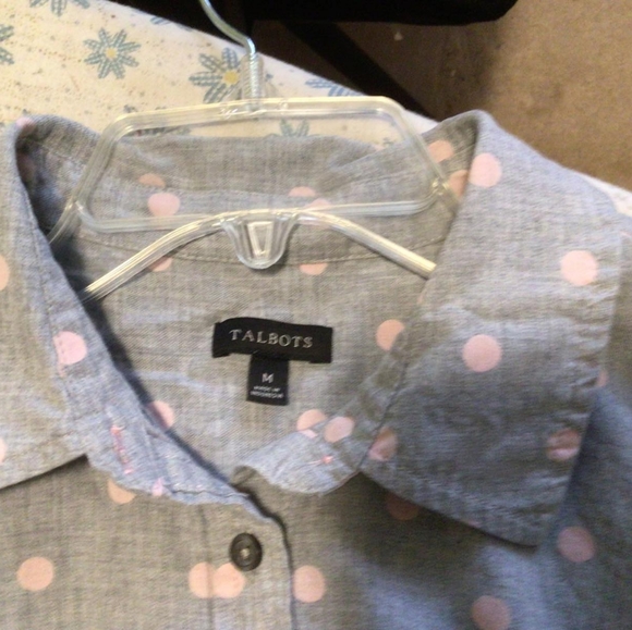 Talbots long sleeve button up blouse, size M - Picture 3 of 3